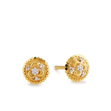 gold earrings american swiss|9ct gold stud earrings 8mm.